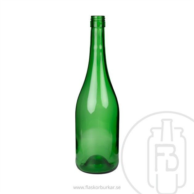 Flaska Burgunder 750ml, BVS green